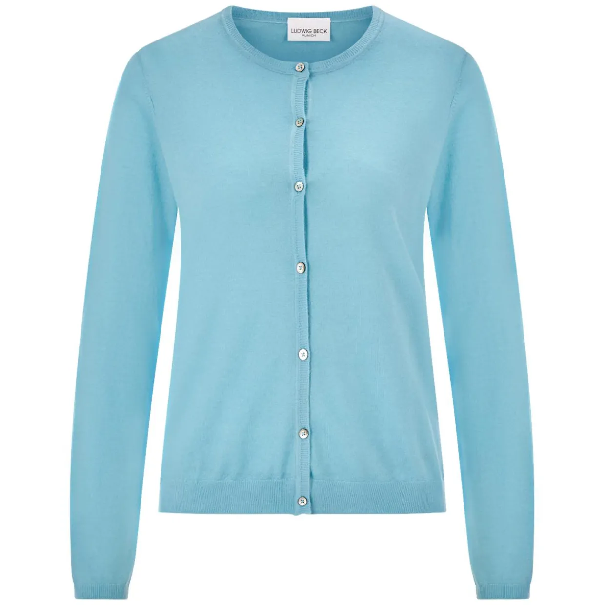 Schurwoll-Strickjacke