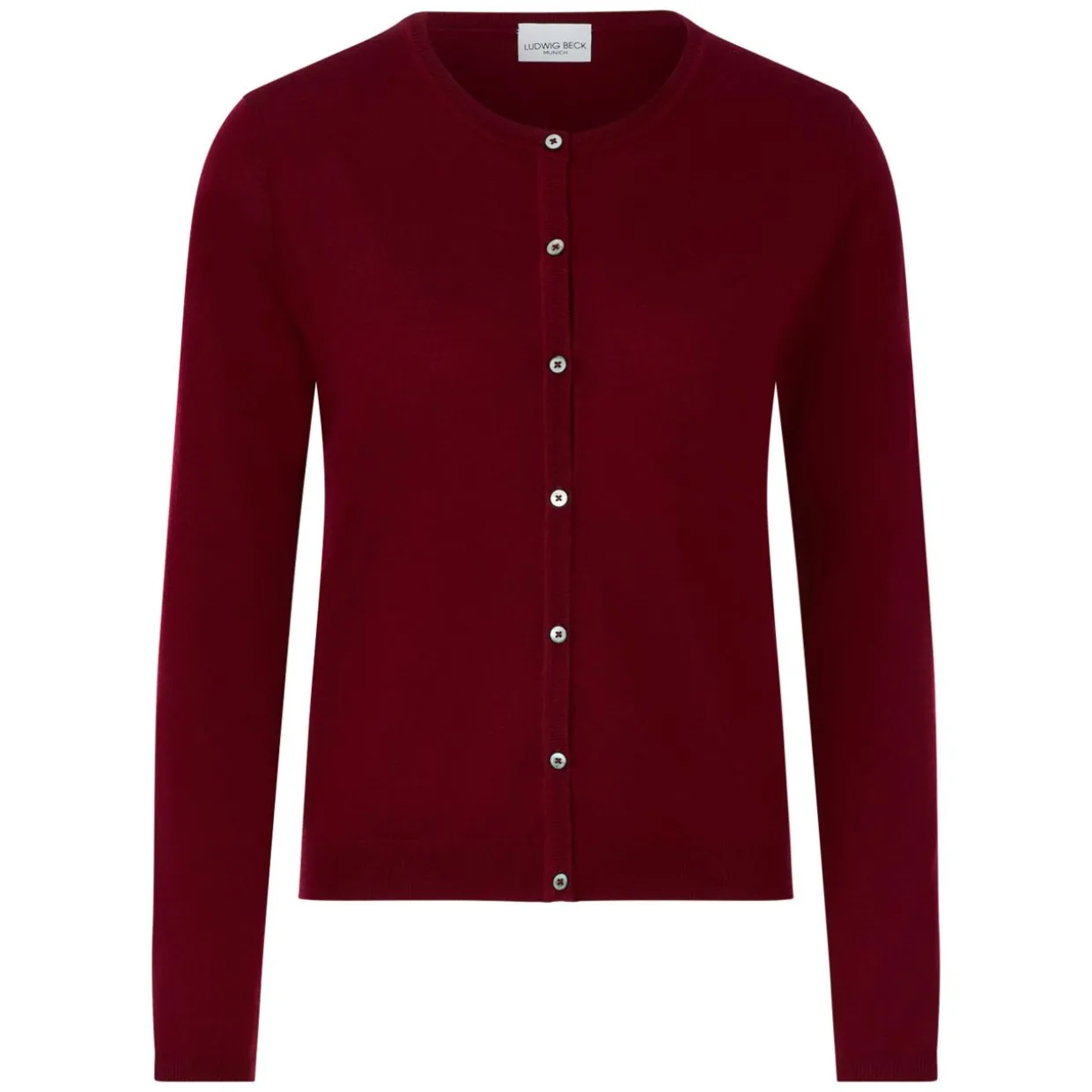 Schurwoll-Strickjacke