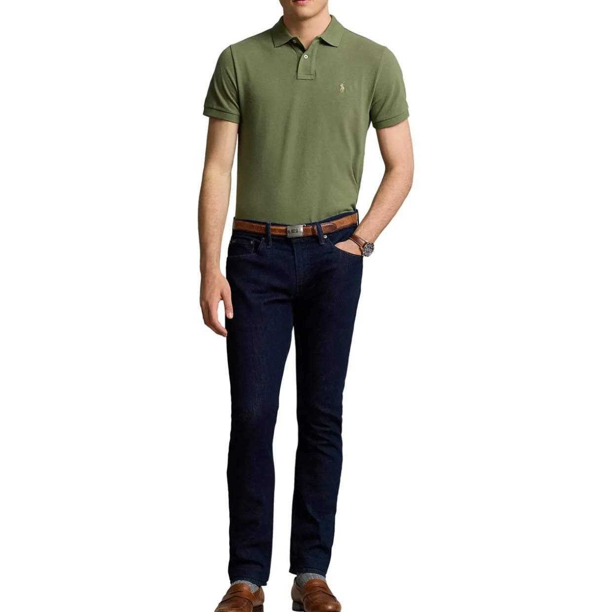 Slim-Fit Polohemd aus Piqué