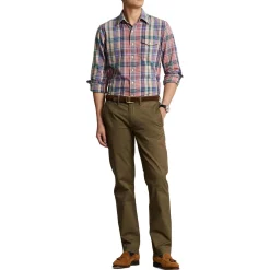 Straight-Fit Stretch-Chinohose