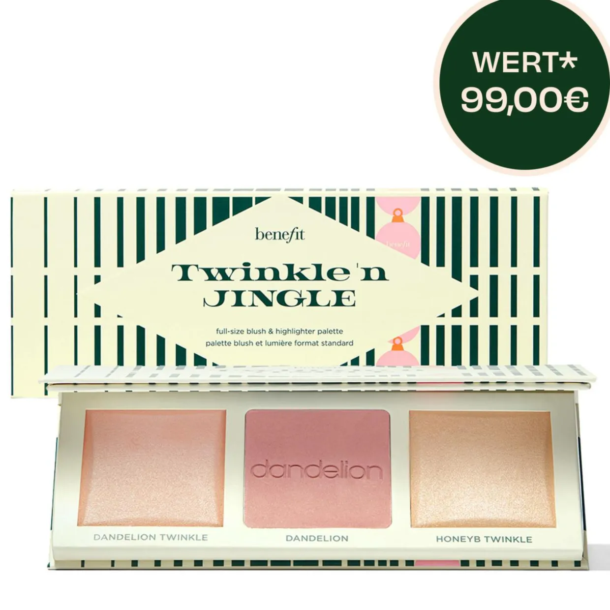 Twinkle 'n Jingle Limited Edition Palette – Blush & Highlighter in Full-Size