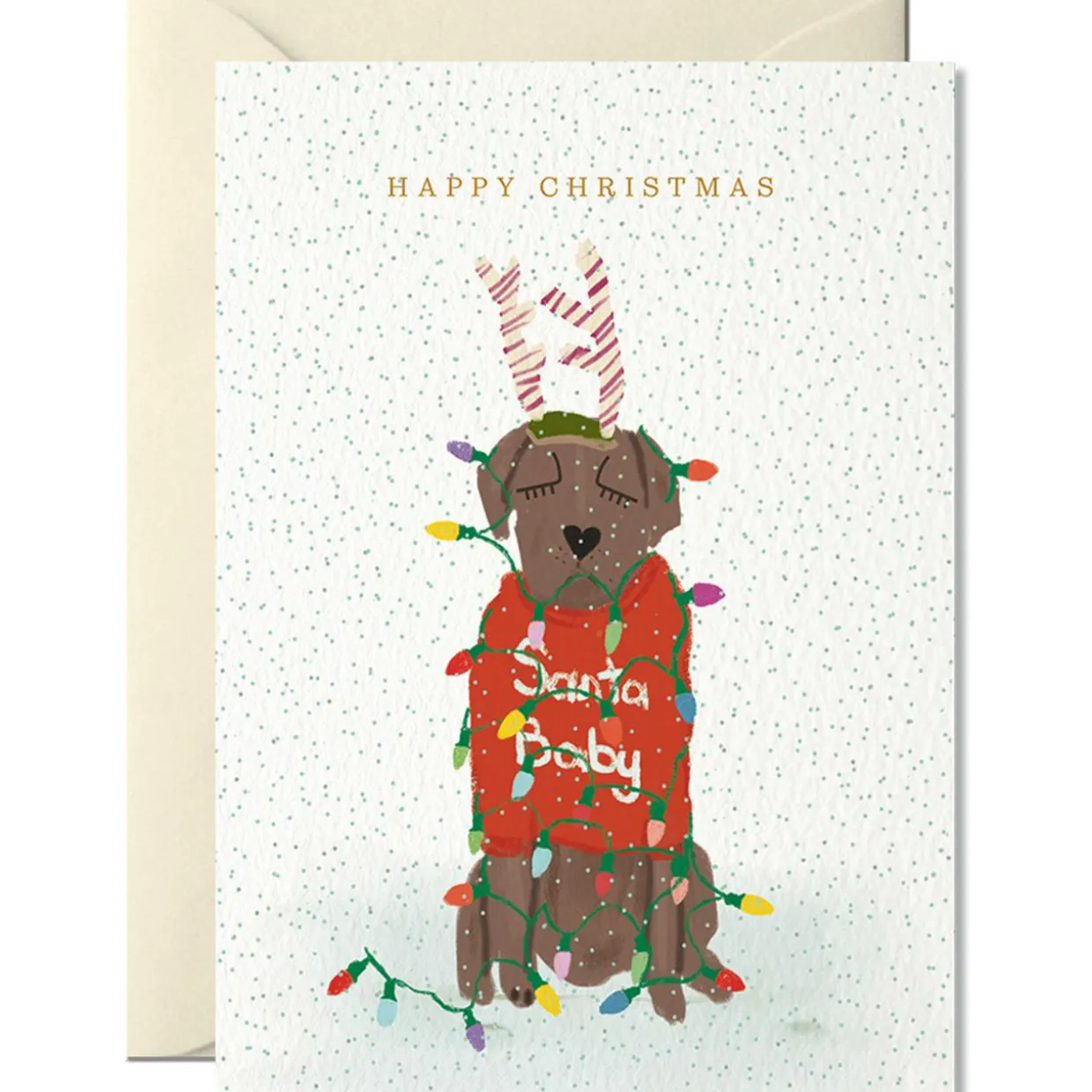 Weihnachtskarte Happy Christmas