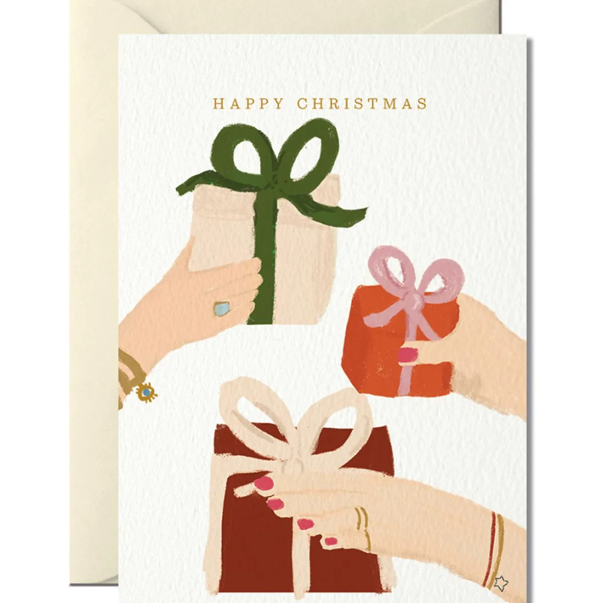 Weihnachtskarte Happy Christmas