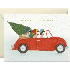 Weihnachtskarte Warm Holiday Wishes