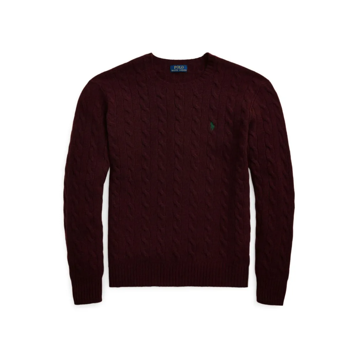 Woll-Kaschmir-Pullover mit Zopfmuster