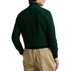 Wollpullover mit Viertelreißverschluss