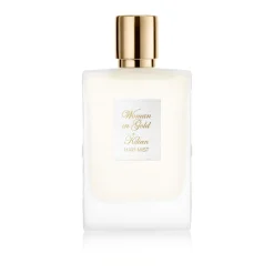 Woman in Gold Hair Mist